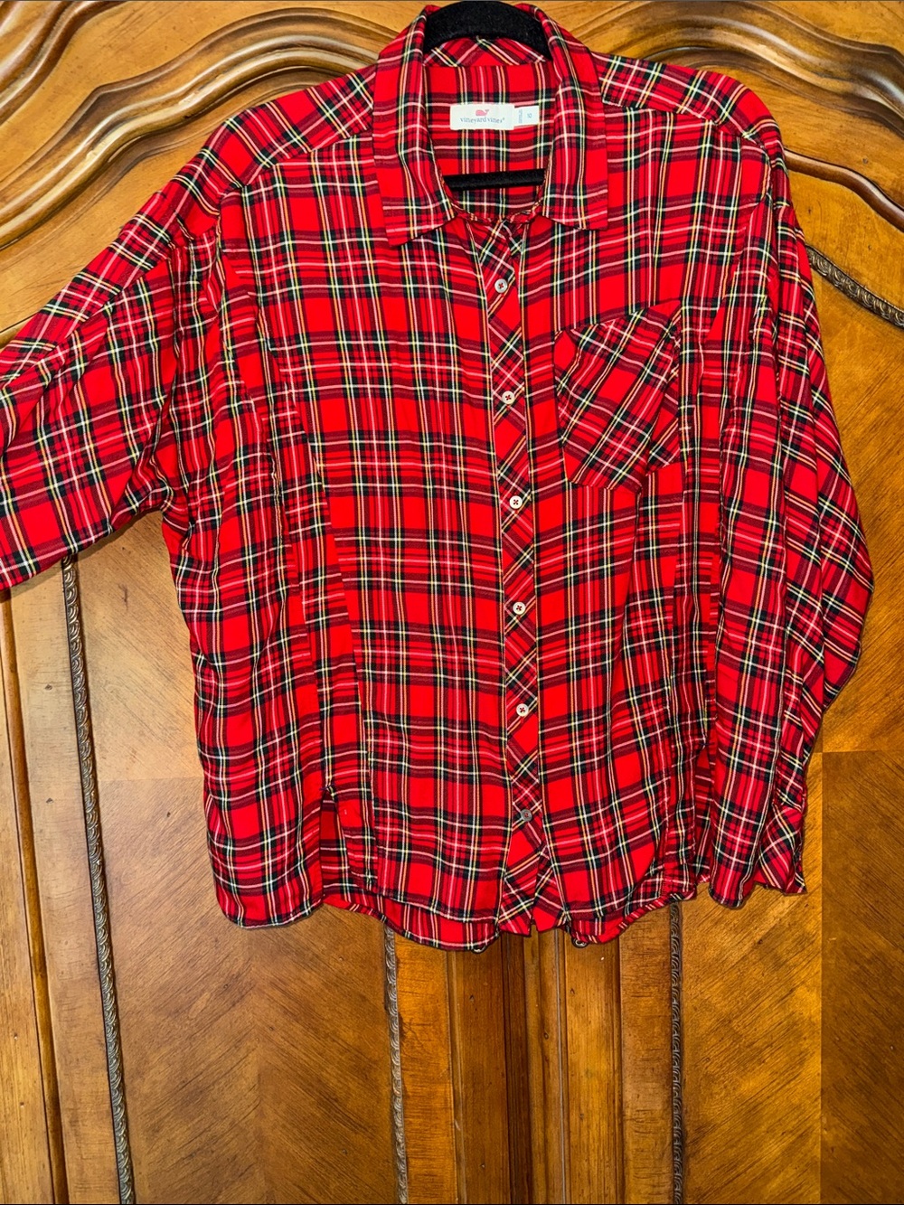 Vineyard Vines plaid blouse